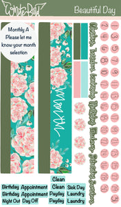 Beautiful Day Faith Stickers| christian Planner Stickers|floral Stickers|Bible Journaling Stickers|Faith Sticker Sheets