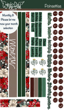 Load image into Gallery viewer, Poinsettias Faith Stickers| christian Planner Stickers|christmas winter Stickers|Bible Journaling Stickers|Faith Sticker Sheets
