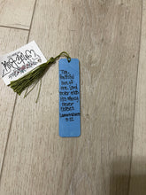 Load image into Gallery viewer, Hand Painted Wooden Bookmark| Hand Lettered| lamentations 3:22| Bookmark| Bible Accessories| Book Lover Gift| Christian Gifts
