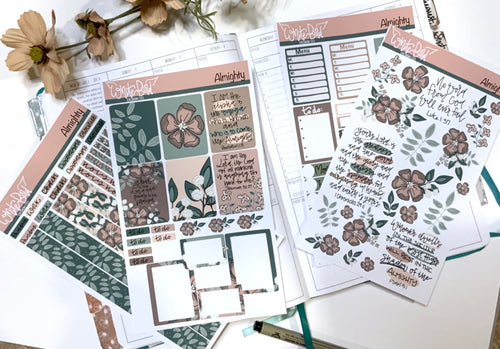 Faithful Moments 7 Sticker Sheet: Christian Stickers for Journaling,  Planners, and Crafts